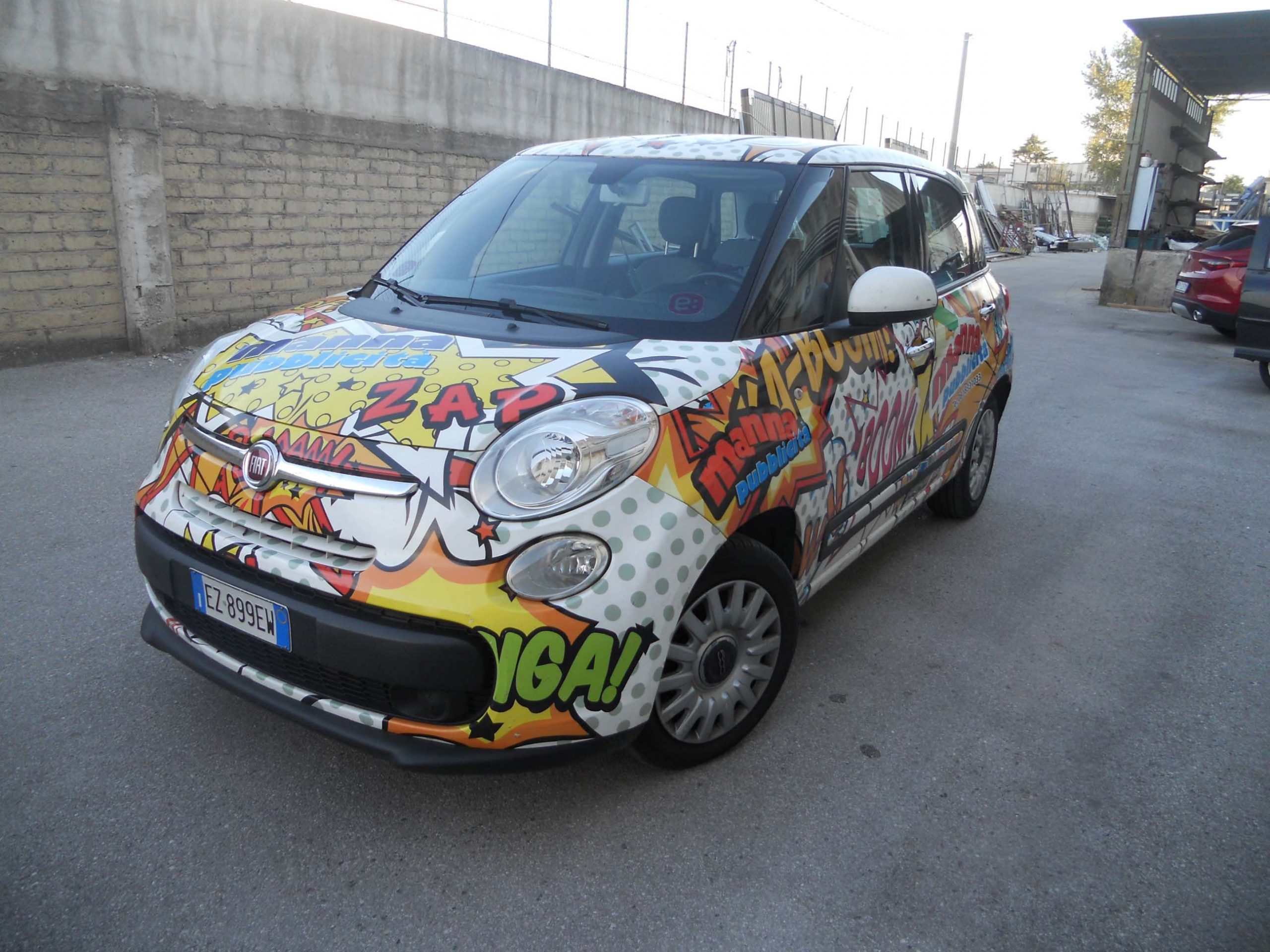 Car wrapping advertising